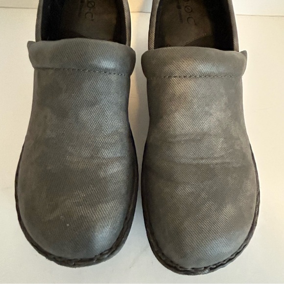 b.o.c Peggy grey denim slip on clogs comfort size 9.5 EU 41 comfort comfy - Picture 4 of 11